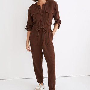 Madewell Lightspun Tapered-Leg Jumpsuit